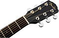 FENDER CC-60SCE BLK WN электроакустическая гитара, топ массив ели, накладка орех, цвет черный