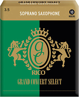 RICO RGC10SSX350 Grand Concert Soprano Sax 3,5x10  Трости для саксофона сопрано №3.5, 10 штук в упаковке
