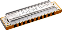 HOHNER Marine Band 1896/20 Bb гармонический минор (M1896316X),  губная гармоника Richter Classic