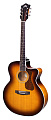 GUILD F-250CE Deluxe Maple ATB электроакустическая гитара формы джамбо с вырезом, топ - массив ели, корпус - огненный клён