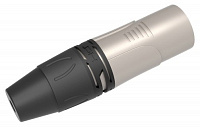PROEL DHMX3PNK Разъем XLR3 "папа", позолоченные контакты, для кабеля диаметром 3-7 мм, цвет серебристый