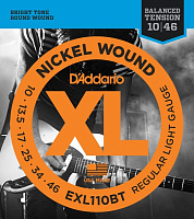 D'ADDARIO EXL110BT струны для электрогитары, Regular Light, никель, 10-46