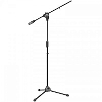 BESPECO MS11 Стойка микрофонная напольная, высота 160 см, длина наклонной части 87 см, цвет черный