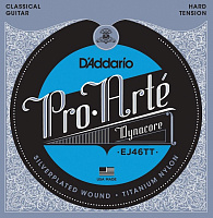 D'ADDARIO EJ46TT струны для классической гитары, Dynacore,Silver, Hard Tension