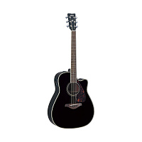 Yamaha FGX820C BL  электроакустическая гитара с вырезом, цвет чёрный