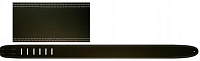 Perri's P25ST-174 Кожаный ремень 2,5" с двойной прошивкой для гитары, цвет темно-коричневый