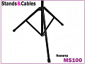 STANDS & CABLES MS100  пюпитр компактный, черный, 50-120 см., чехол в комплекте