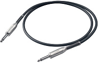 Proel BULK100LU3 кабель Mono Jack 6,3мм/Mono Jack 6,3мм, инструментальный, длина 3,0м (кабель HPC110, разъемы S230)