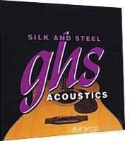 GHS 350 SILK&STEEL набор струн для акустической гитары, 11-48