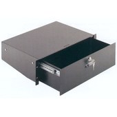 EuroMet EU/R-CA2 01912 Выдвижной рэковый ящик с замком, 2U, сталь черного цвета