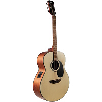 JET JJE-250 OP  электроакустическая гитара, джамбо, цвет натуральный, open pore