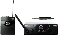 AKG WMS40 Mini Instrumental Set BD US25A инструментальная радиосистема с приёмником AKG SR40 Mini и портативным передатчиком AKG PT40 Mini, в комплекте гитарный шнур AKG MKG L