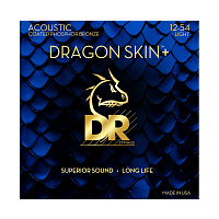 DR DAP-12 струны для акустической гитары, калибр 12-54, серия DRAGON SKIN+™