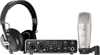 Behringer U-PHORIA STUDIO PRO набор для звукозаписи: USB-аудиоинтерфейс UMC202HD, конденсаторный микрофон C-1, наушники HPS5000