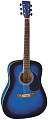 VGS D10 Dreadnought Blueburst гитара акустическая, цвет синий берст