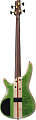 IBANEZ SR4FMDX-EGL бас-гитара 4-струнная, корпус ясень с топом из огненного клена, цвет изумрудный зеленый