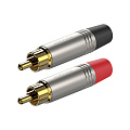 ROXTONE P2NG (set) Набор из двух разъемов  RCA, цвет серебристый