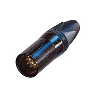Neutrik NC7MXX-B кабельный разъем XLR female черненый корпус, золоченые контакты 7 контактов