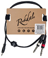 ROCKDALE XC-002-1M готовый компонентный кабель, разъёмы stereo mini jack папа x 2 mono jack папа, длина 1 м