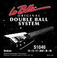 LA BELLA S1046  струны для безголовой электрогитары (010-013-017-026w-036-046), сталь, Double Ball-ends, non-tremolo Steinberger