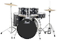 Pearl RS525SC/ C31  ударная установка из 5-ти барабанов, цвет Jet Black, стойки и тарелки в комплекте