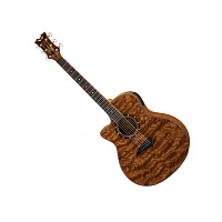 Dean Exotica A/E Bubinga Wood Lefty  электроакустическая гитара левосторонняя, цвет натуральный