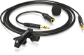 Behringer BC LAV конденсаторный всенаправленный петличный микрофон, разъем  3.5 мм TRRS, переходник на 3.5 мм TRS, с ветрозащитой и клипсой