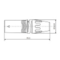 ROXTONE XM3BG Разъем XLR "папа"