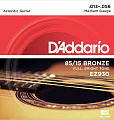 D'ADDARIO EZ930 струны для акустической гитары, бронза, 85/15, Medium, 13-56