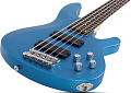 Schecter C-5 DELUXE SMLB Бас-гитара, 5 струн, цвет Satin Metallic Light Blue