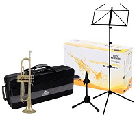 ROY BENSON Bb-Trumpet Starter Kit набор TR-202 труба Bb, стойка, пюпитр, кейс