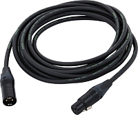 Cordial CRM 2,5 FM-BLACK микрофонный кабель XLR female/XLR male, разъемы Neutrik, 2,5 м, черный
