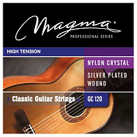 Magma Strings GC120  Струны для классической гитары, серия Nylon Crystal Silver Plated Wound, обмотка посеребрённая, натяжение High Tension