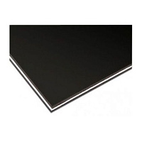 Hosco H-PG-B3  пластик черный, 3-слойный, лист 39x23.4 мм