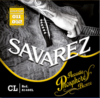 SAVAREZ A140CL струны для акустической гитары (11, 15, 22, 32, 42, 52), фосфористая бронза, легкое натяжение