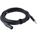 Cordial CIM 6 MV инструментальный кабель XLR male/джек стерео 6,3 мм male, 6,0 м, черный