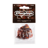 Dunlop 9024P Plastic Thumbpick Shell 4Pack  когти на большой палец, размер XL, цвет черепаховый, 4 шт.