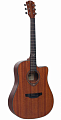 FLIGHT D-165C SAP  акустическая гитара с вырезом, цвет сапеле