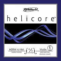 D'ADDARIO H311W 4/4M helicore струна скрипичная, 4/4 medium (w/Wound E) 1 струна