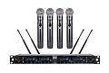 XLINE WS-1200A Радиосистема четырехканальная c четырьмя ручными передатчиками