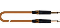 QUIK LOK VITAMINA-C4,5 инструментальный кабель, 4,5м., цвет оранж, разъемы mono jack (1/4' MALE - 1/4' MALE)