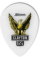 CLAYTON ST80/12 - медиатор 0.80 mm ACETAL polymer уменьшенный