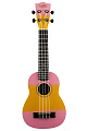 Kaimana UK-21 ORL Укулеле сопрано, цвет желто-розовый