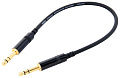 Cordial CFM 0,3 VV инструментальный кабель джек/джек стерео 6,3 мм, 0,3 м, черный
