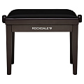 ROCKDALE RHAPSODY 135 ROSEWOOD BLACK деревянная банкетка с регулировкой высоты, цвет корпуса палисандр, сиденье - кожзам черный