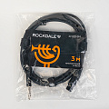 ROCKDALE XF001-3M микрофонный кабель XLR мама - стерео джек 6.3 мм, длина 3 метра