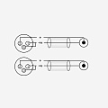 ROXTONE RACC170/1 Аудиокабель 2 RCA - 2 XLR "мама", длина 1 м