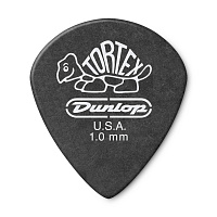 Dunlop 482P100 Tortex Pitch Black Jazz III 12Pack  медиаторы, толщина 1 мм, 12 шт.