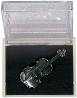 GEWA PINS Violin значок скрипка, посеребренный
