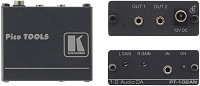 Kramer PT-102AN Усилитель-распределитель 1:2 звуковых стереосигналов c регулировкой уровня, 100 кГц